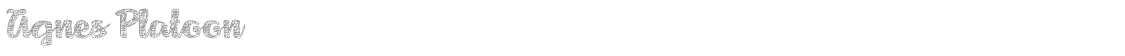 Agnes Platoon font preview